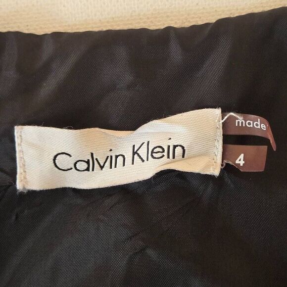 Calvin Klein Womens Sleeveless Back Zip Fit & Flare Dress Black Size 4 - Picture 2 of 11
